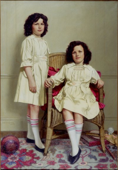 The Twins (Winifred and Leonora Reid), 1920 by Thomas Bowman Garvie